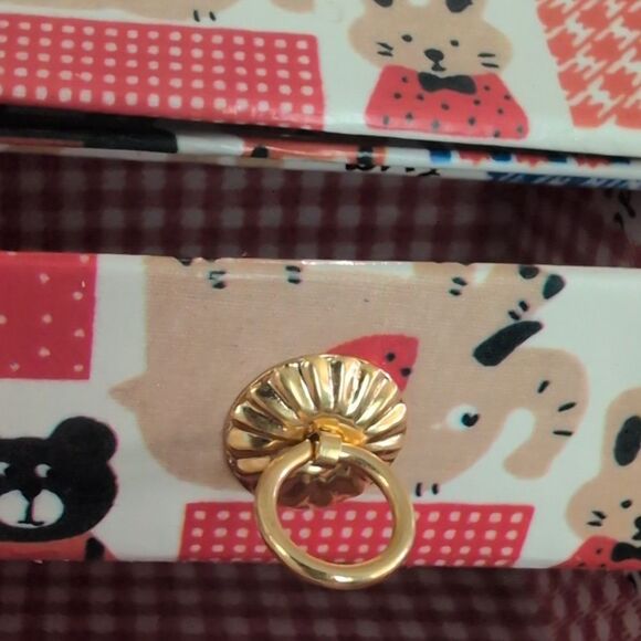 Vintage Zoo Theme Cardboard Trinket Jewelry Box Storage - Picture 6 of 8